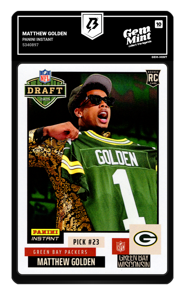 Matthew Golden graded Gem Mint 10