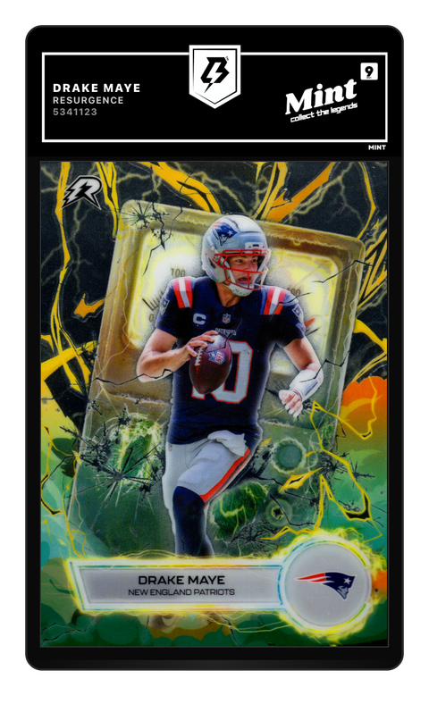 Drake Maye 2026 Resurgence graded Mint 9 by TradingCard360
