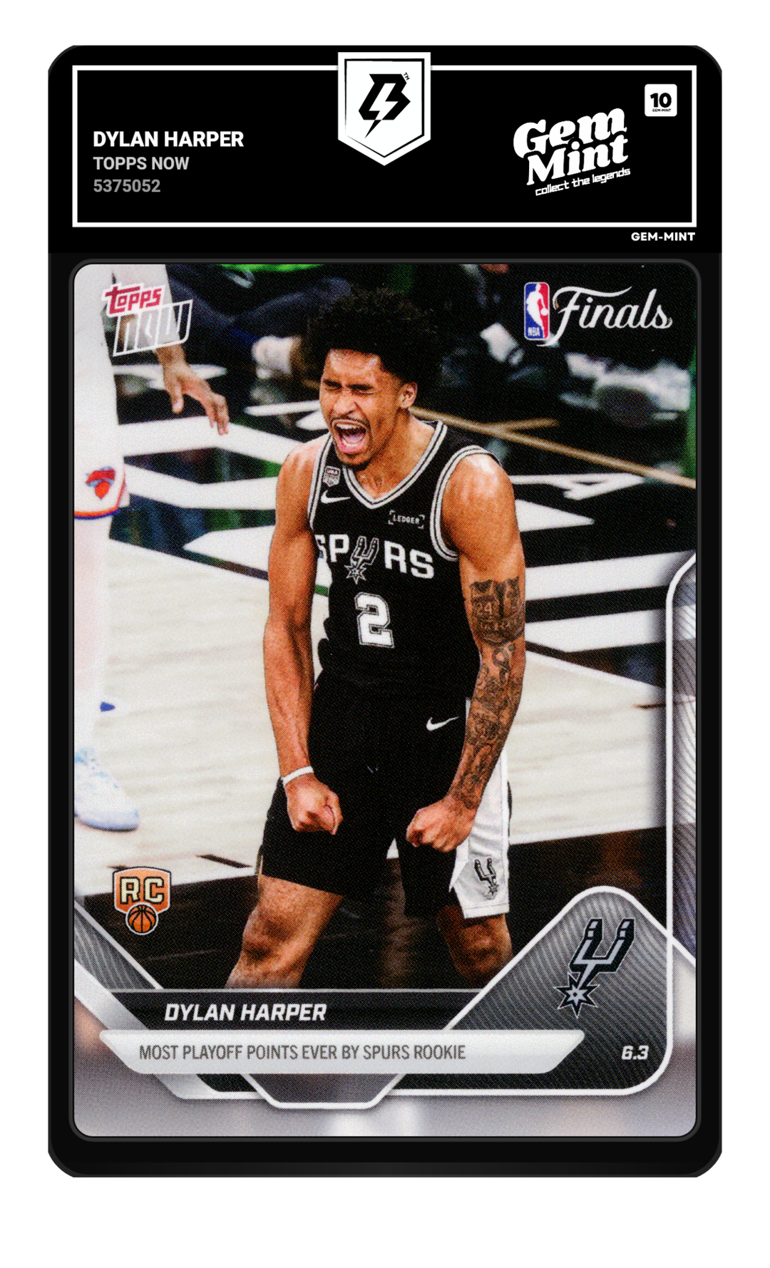 Dylan Harper graded Gem Mint 10