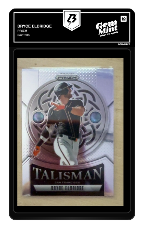Bryce Eldridge 2025 Prizm graded Gem Mint 10 by TradingCard360