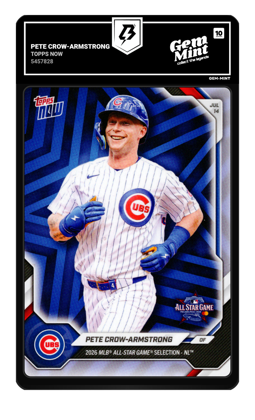 Pete Crow-Armstrong graded Gem Mint 10