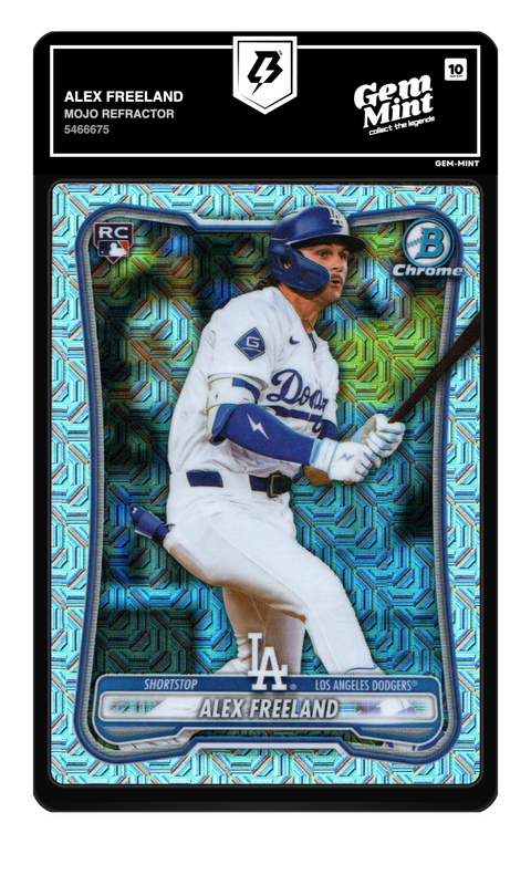 Alex Freeland 2026 Mojo Refractor graded Gem Mint 10 by TradingCard360