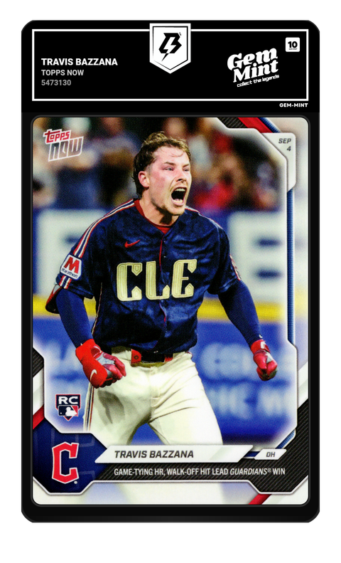 Travis Bazzana 2026 Topps Now graded Gem Mint 10 by TradingCard360