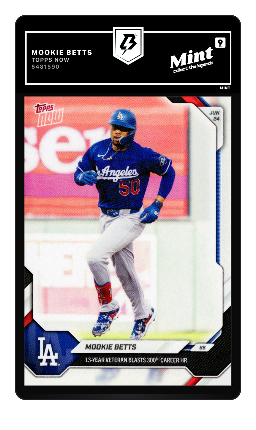 Mookie Betts graded Mint 9