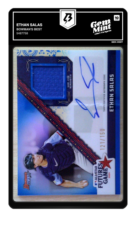 Ethan Salas 2024 Bowman's Best graded Gem Mint 10 by TradingCard360
