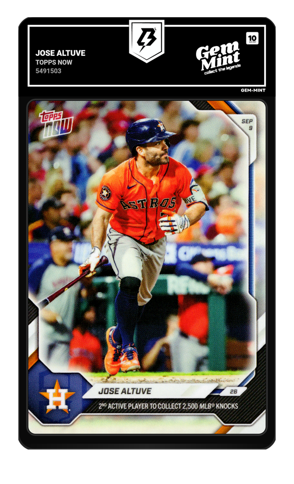 Jose Altuve graded Gem Mint 10