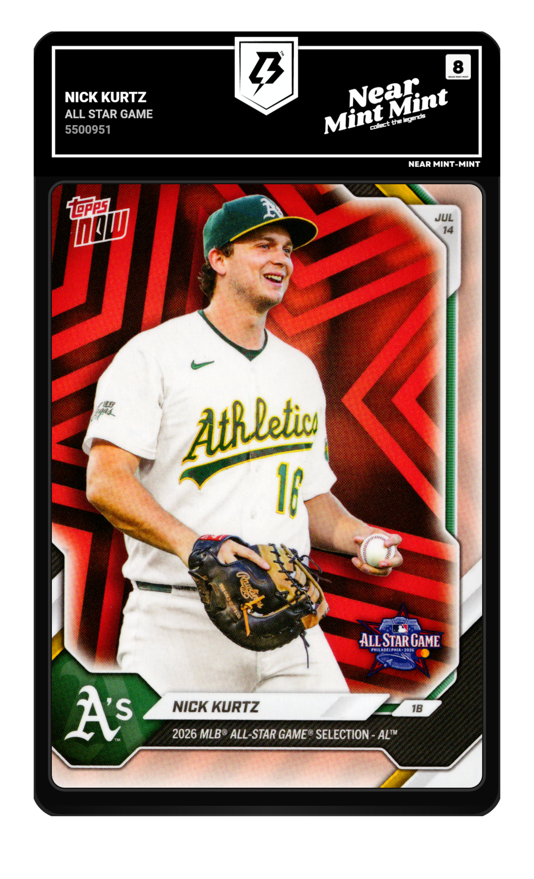 Nick Kurtz graded NM-MT 8