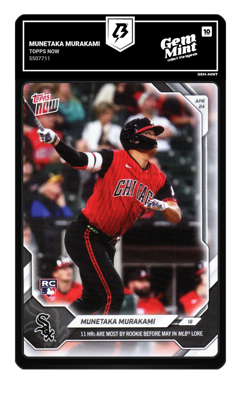 Munetaka Murakami 2026 Topps Now graded Gem Mint 10 by TradingCard360