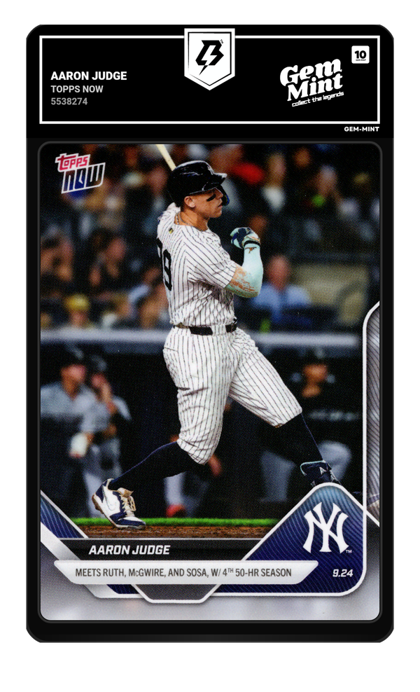 Aaron Judge graded Gem Mint 10