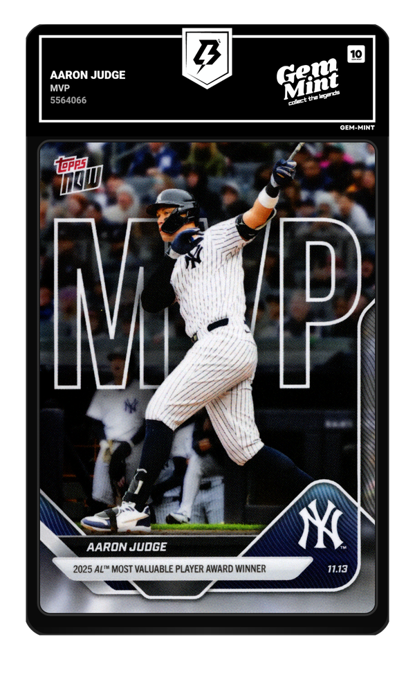 Aaron Judge graded Gem Mint 10