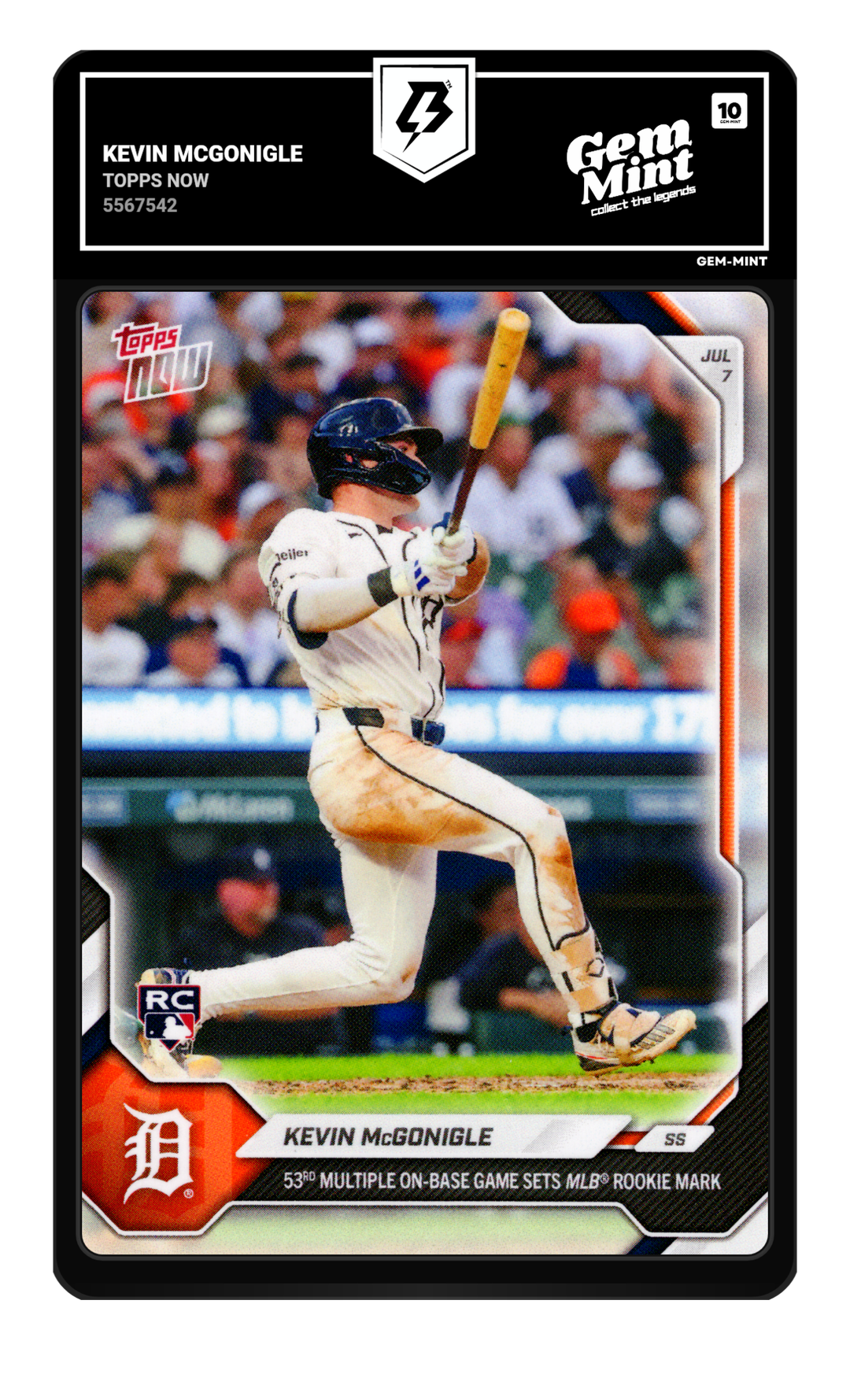 Kevin McGonigle graded Gem Mint 10