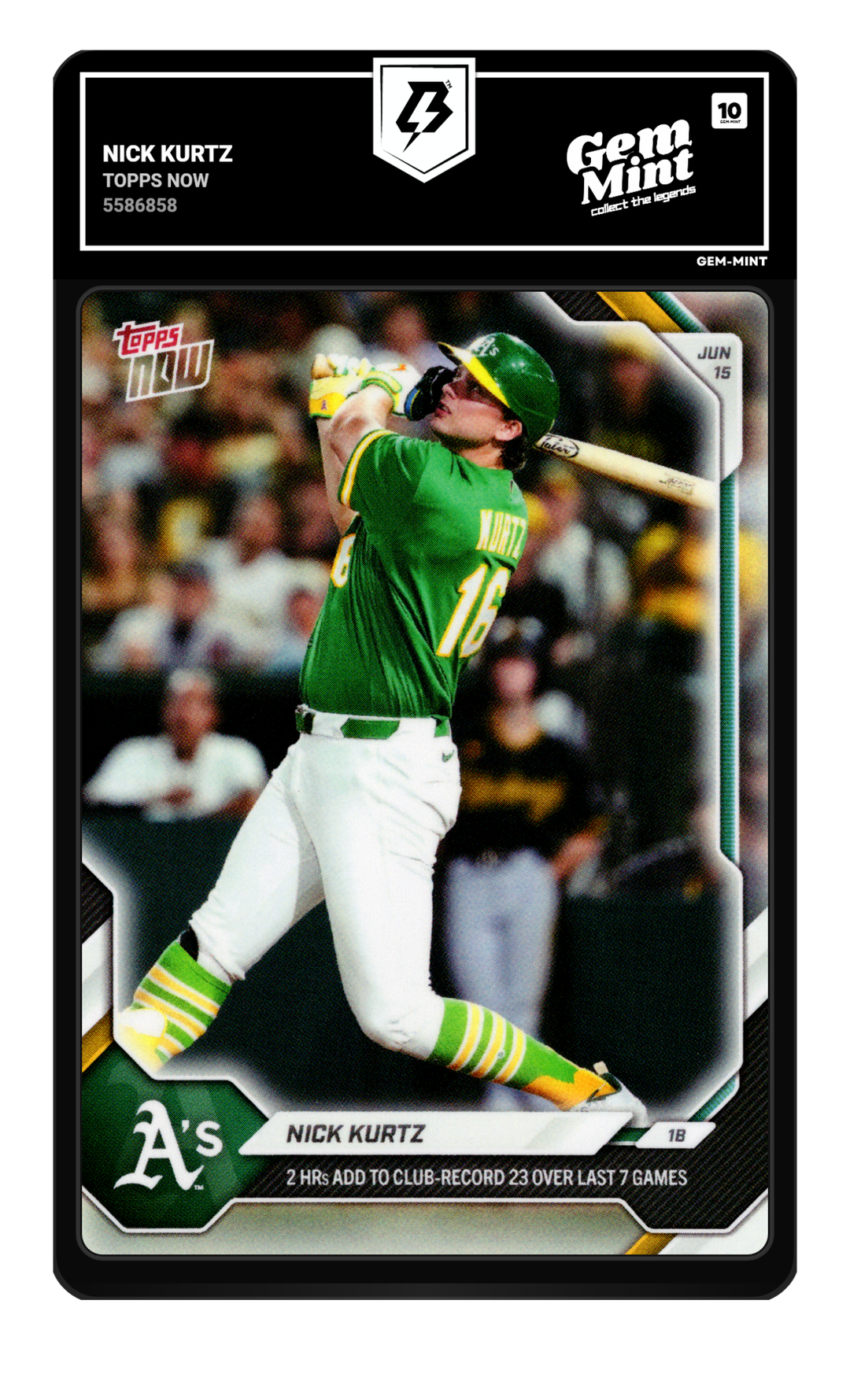 Nick Kurtz graded Gem Mint 10