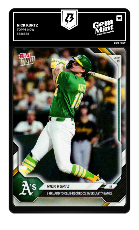 Nick Kurtz 2026 Topps Now graded Gem Mint 10 by TradingCard360
