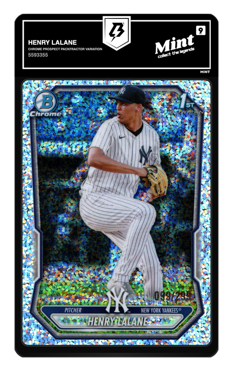 Henry Lalane 2026 Chrome Prospect Packfractor Variation graded Mint 9 by TradingCard360
