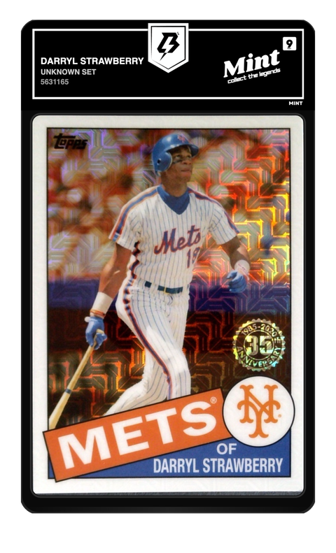 Darryl Strawberry 2020 Topps graded Mint 9 by TradingCard360