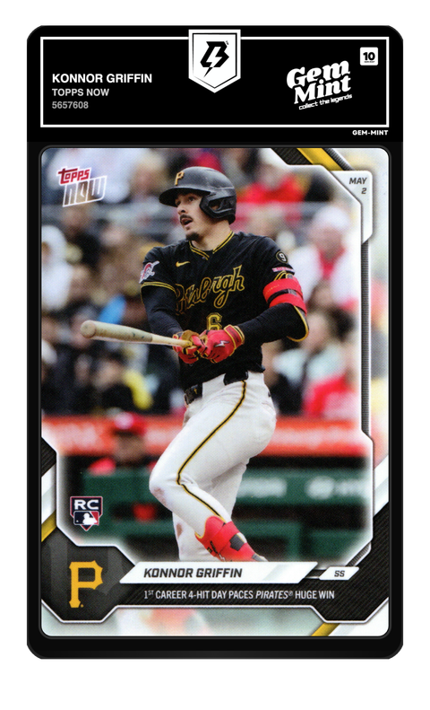 Konnor Griffin 2026 Topps Now graded Gem Mint 10 by TradingCard360