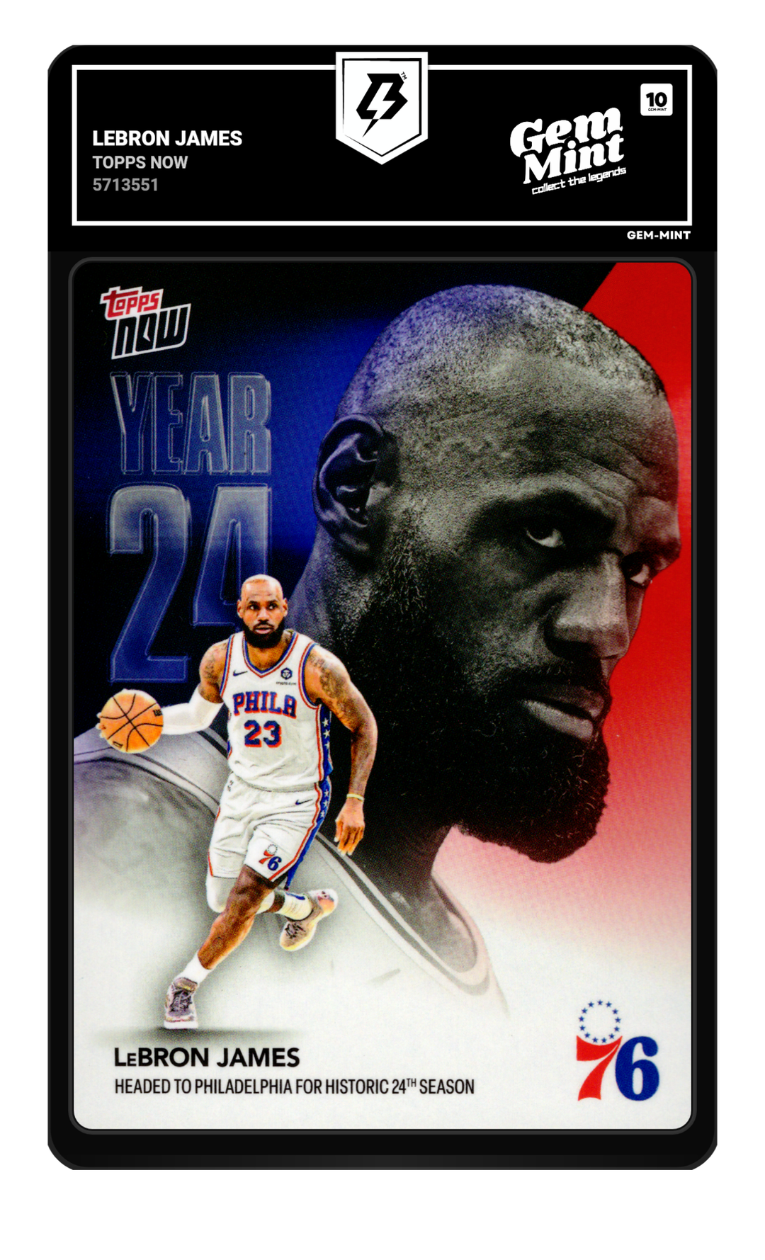 LeBron James graded Gem Mint 10