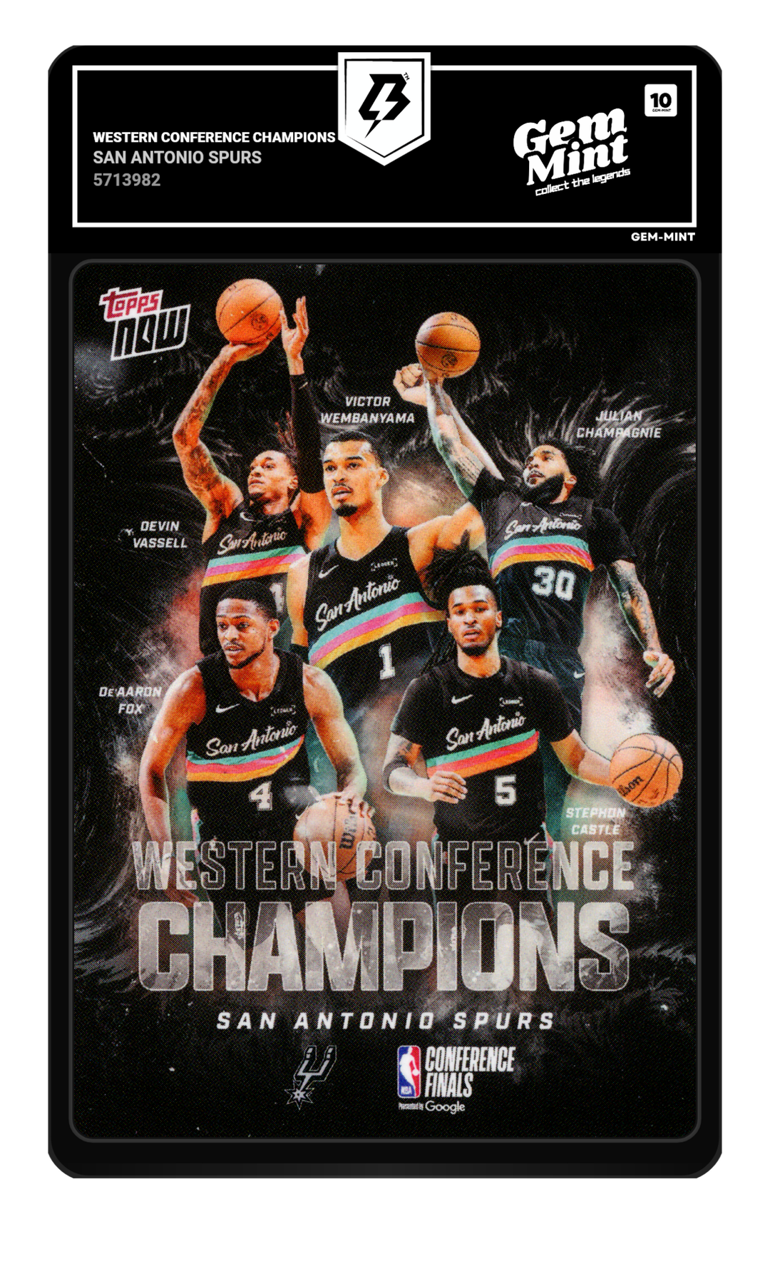 Western Conference Champions graded Gem Mint 10