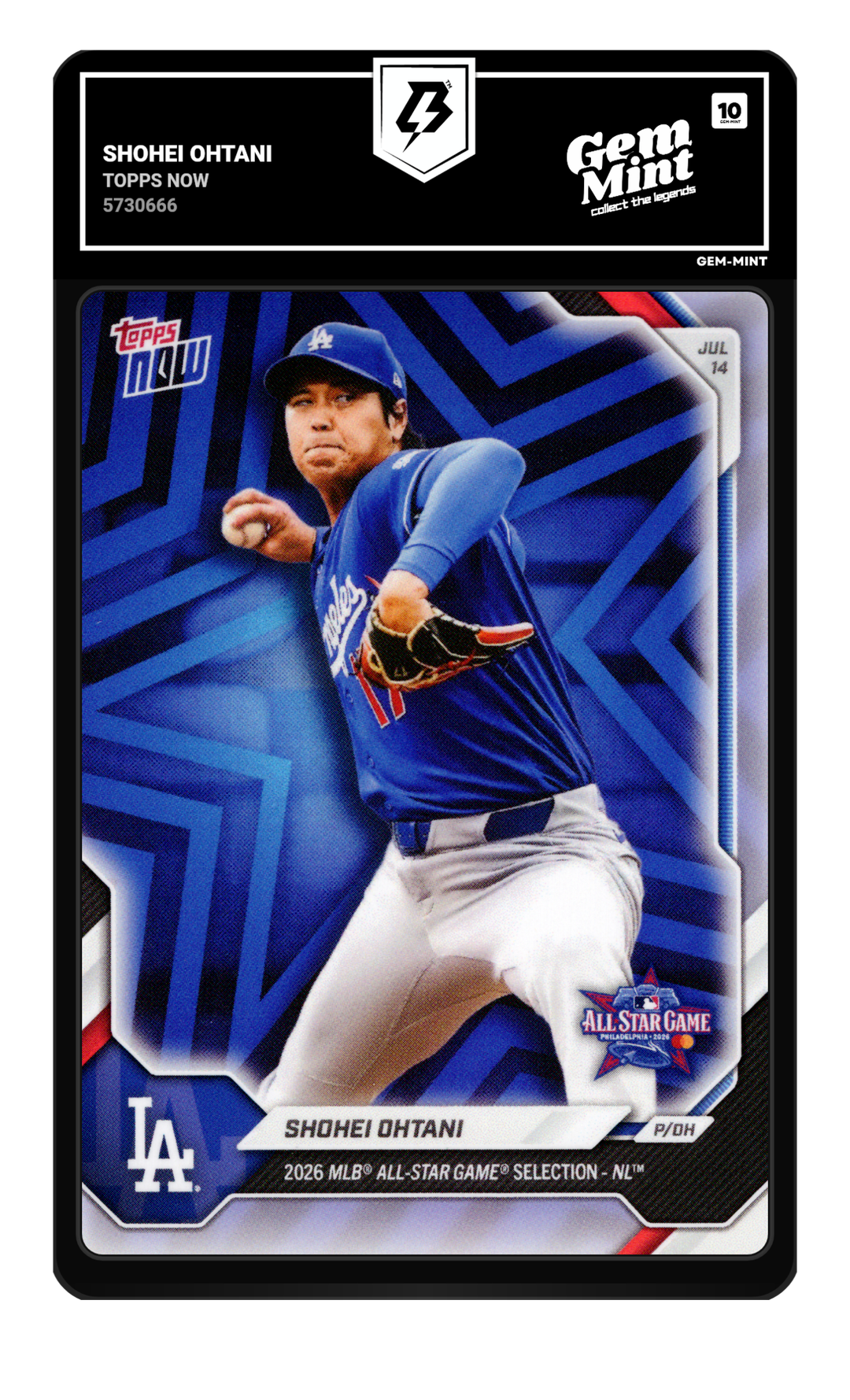Shohei Ohtani graded Gem Mint 10