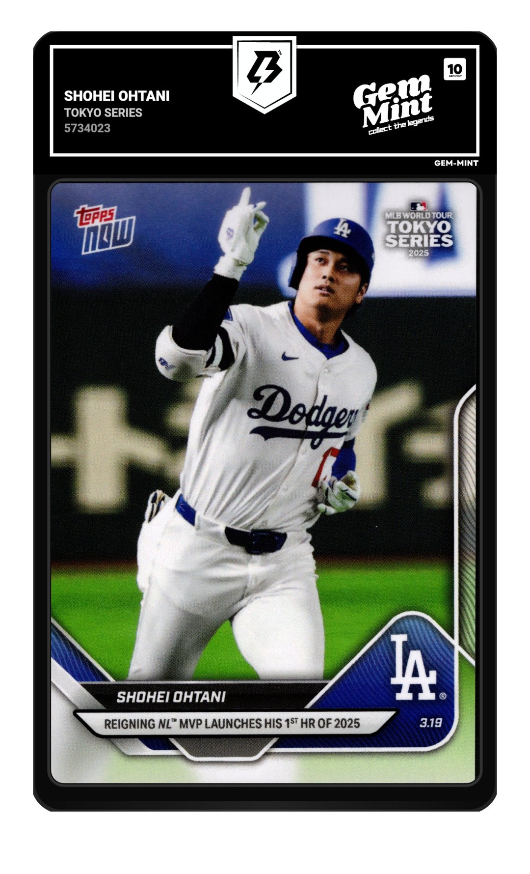 Shohei Ohtani graded Gem Mint 10