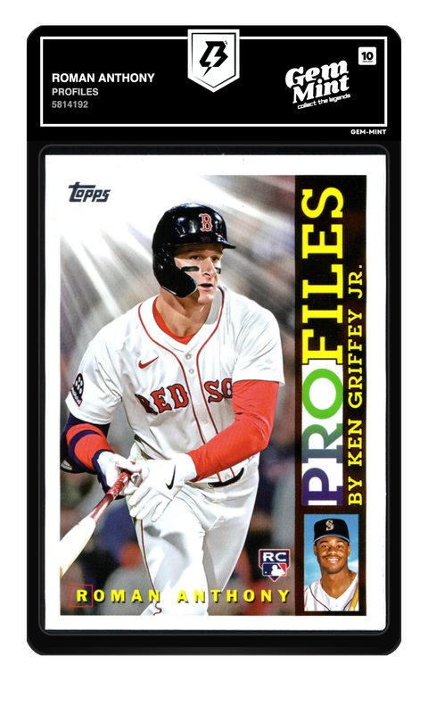 Roman Anthony 2026 Profiles graded Gem Mint 10 by TradingCard360