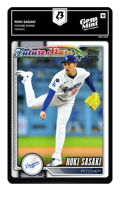 Roki Sasaki 2026 Future Stars graded Gem Mint 10 by TradingCard360