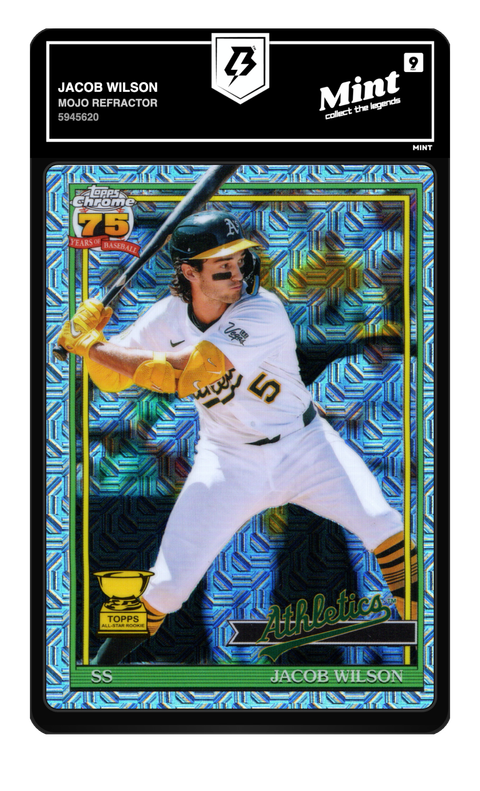 Jacob Wilson 2026 Mojo Refractor graded Mint 9 by TradingCard360