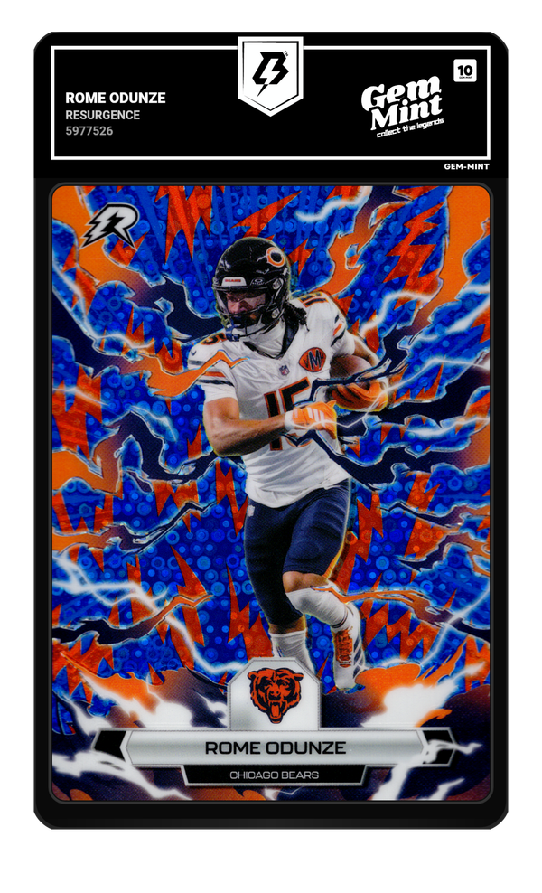 Rome Odunze graded Gem Mint 10
