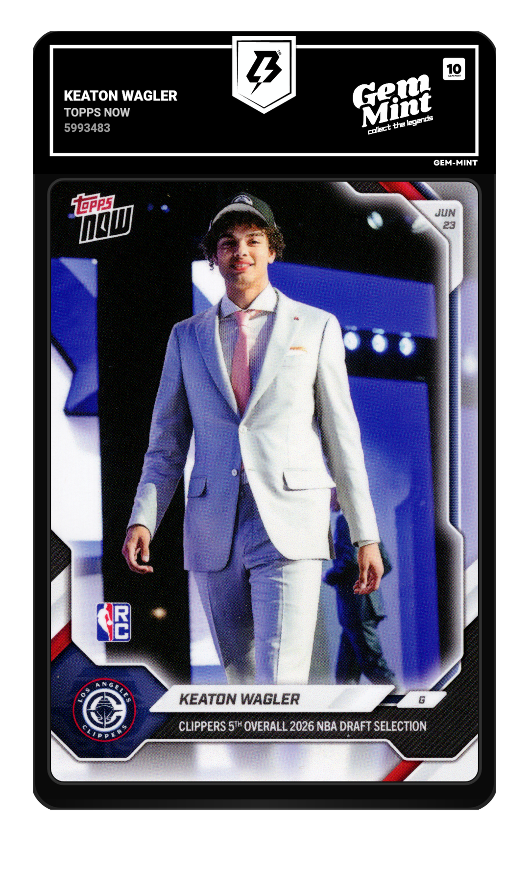 Keaton Wagler graded Gem Mint 10
