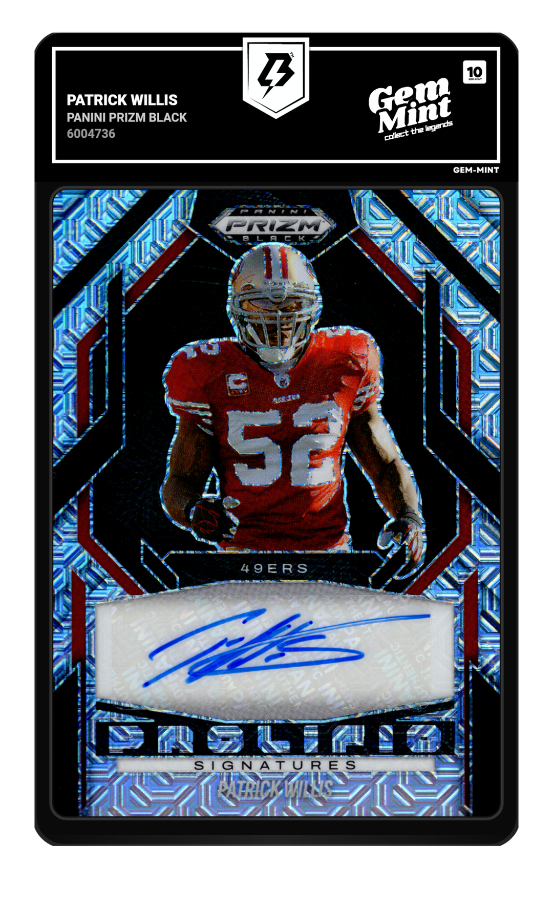 Patrick Willis graded Gem Mint 10