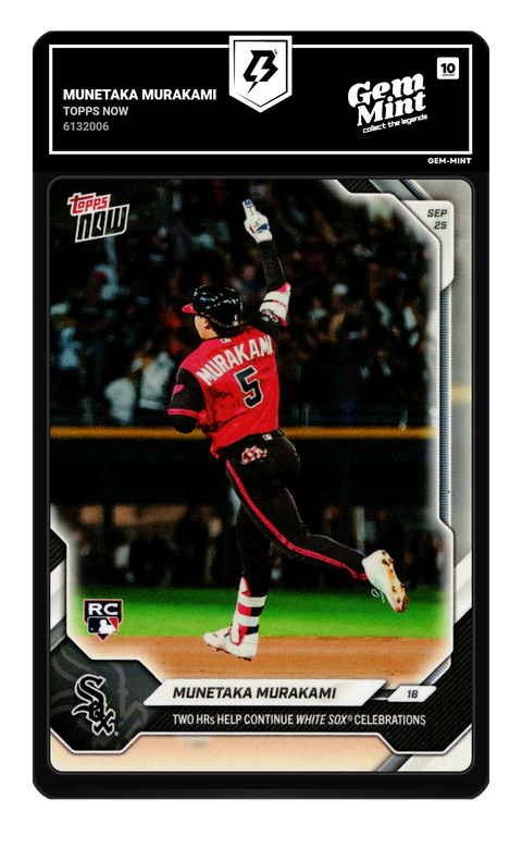 Munetaka Murakami 2026 Topps Now graded Gem Mint 10 by TradingCard360