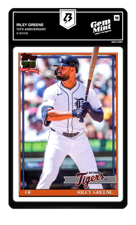 Riley Greene 2026 75th Anniversary graded Gem Mint 10 by TradingCard360