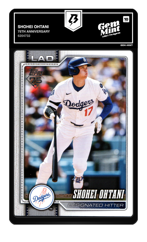 Shohei Ohtani 2026 75th Anniversary graded Gem Mint 10 by TradingCard360