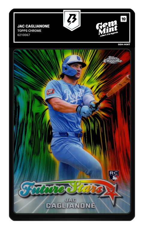 Jac Caglianone 2026 Topps Chrome graded Gem Mint 10 by TradingCard360