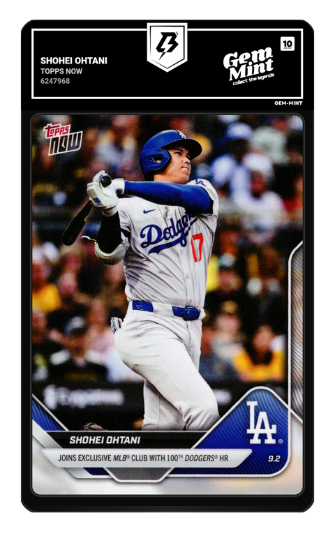 Shohei Ohtani 2025 Topps Now graded Gem Mint 10 by TradingCard360