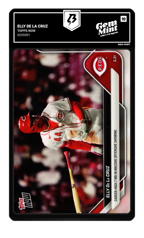 Elly De La Cruz 2025 Topps Now graded Gem Mint 10 by TradingCard360