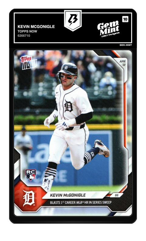 Kevin McGonigle 2026 Topps Now graded Gem Mint 10 by TradingCard360