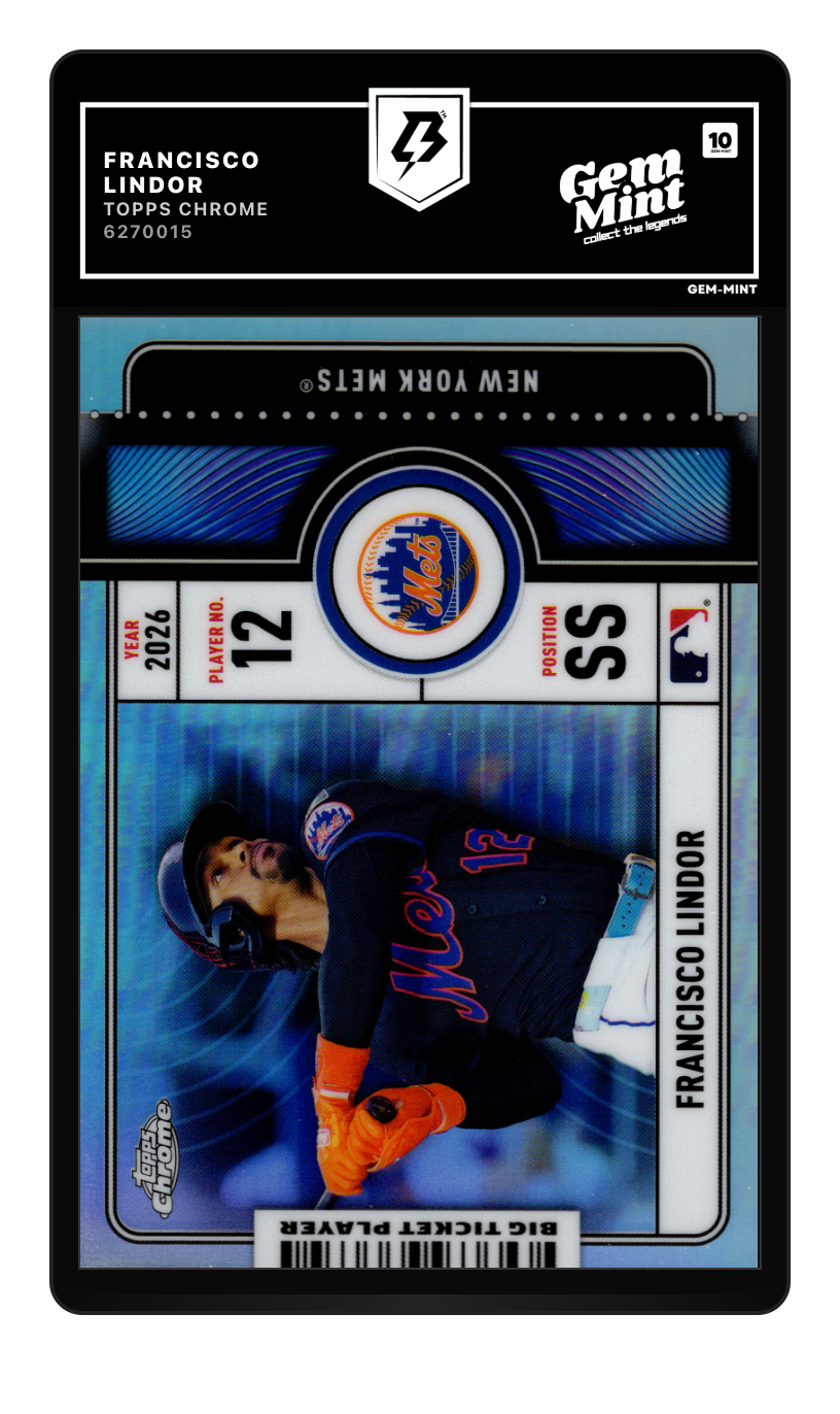 Francisco Lindor graded Gem Mint 10