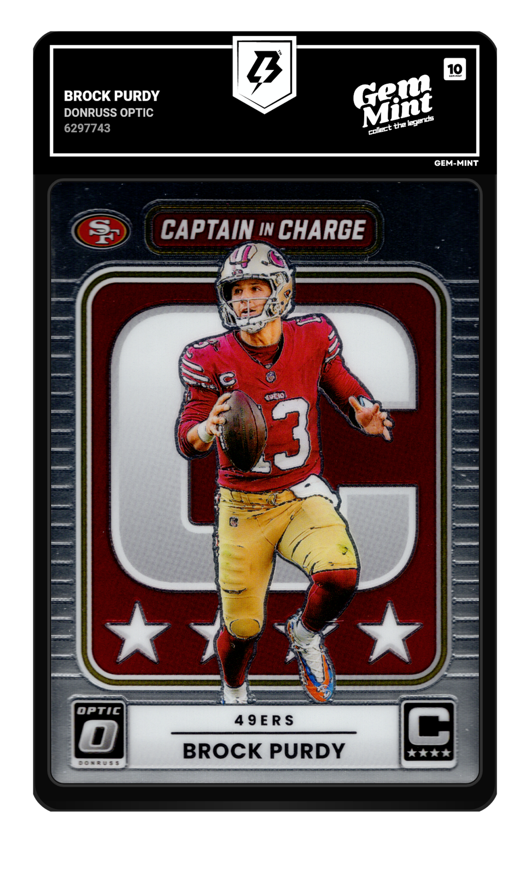 Brock Purdy graded Gem Mint 10
