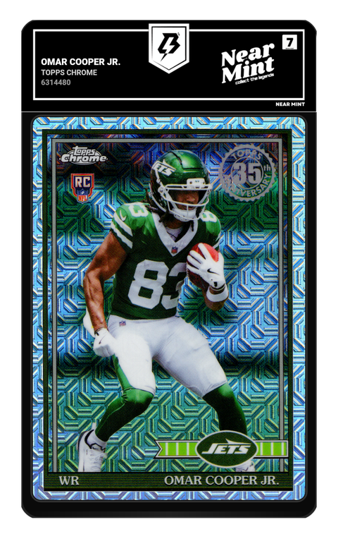 Omar Cooper Jr. 2026 Topps Chrome graded Near Mint 7 by TradingCard360