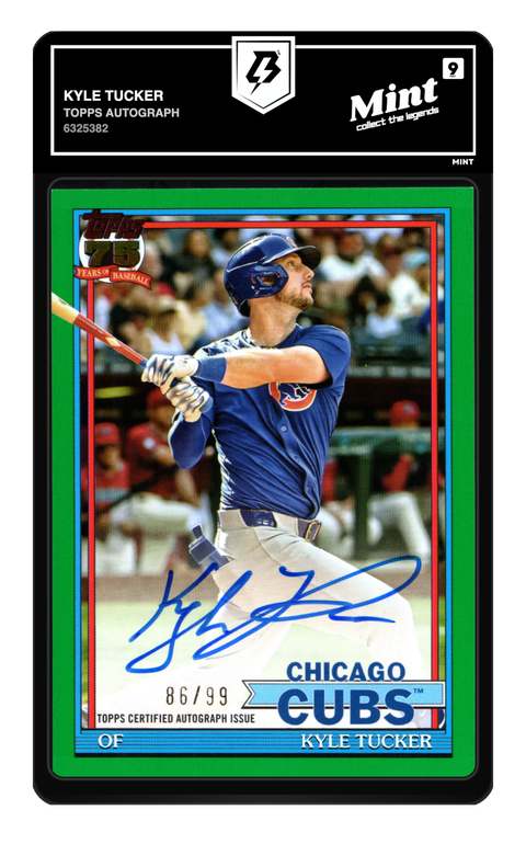 Kyle Tucker 2026 Topps Autograph graded Mint 9 by TradingCard360