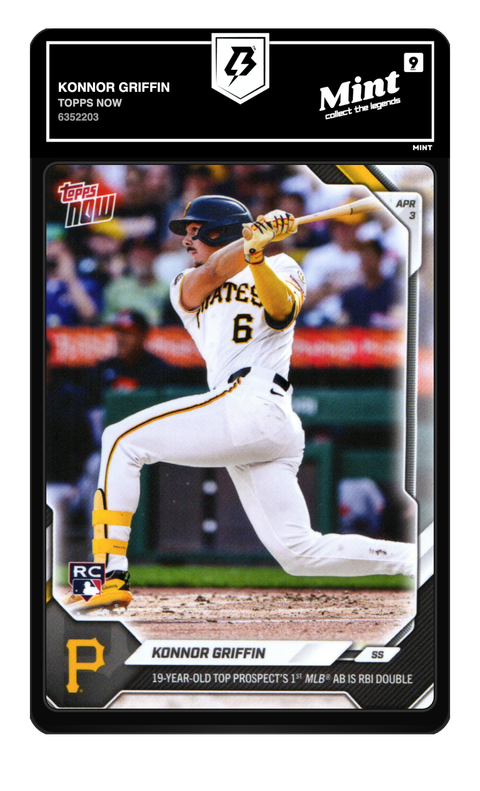 Konnor Griffin 2026 Topps Now graded Mint 9 by TradingCard360
