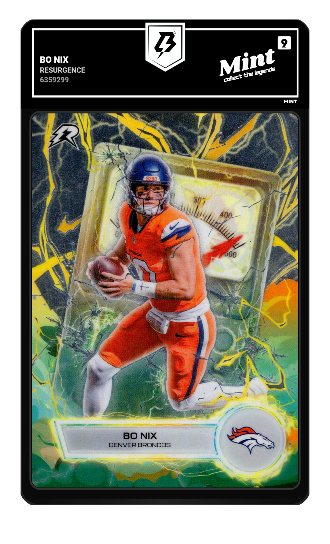 Graded slab — drag to flip between front and back