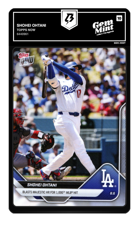 Shohei Ohtani 2025 Topps Now graded Gem Mint 10 by TradingCard360