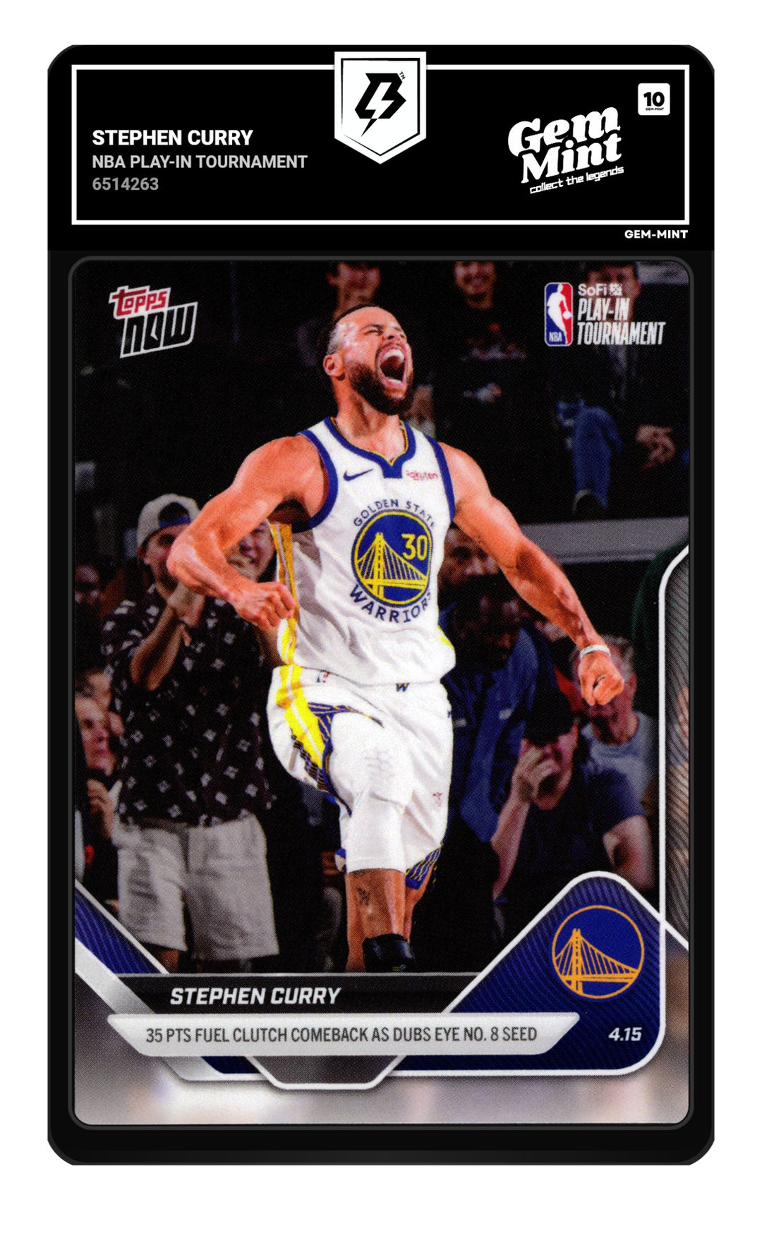 Stephen Curry graded Gem Mint 10
