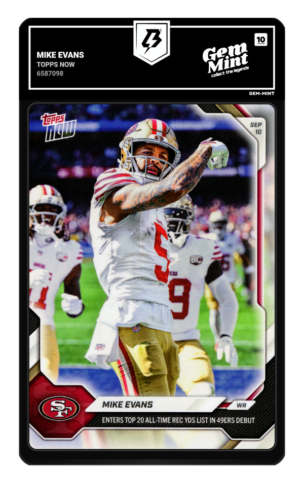 Mike Evans graded Gem Mint 10