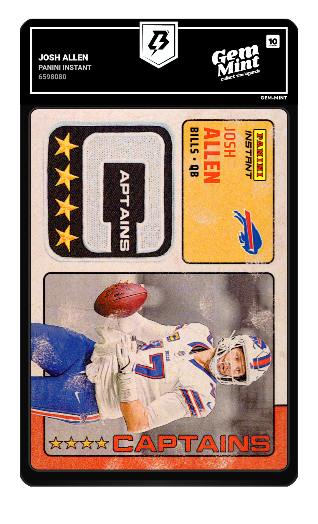 Josh Allen graded Gem Mint 10