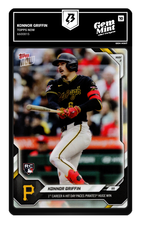 Konnor Griffin 2026 Topps Now graded Gem Mint 10 by TradingCard360