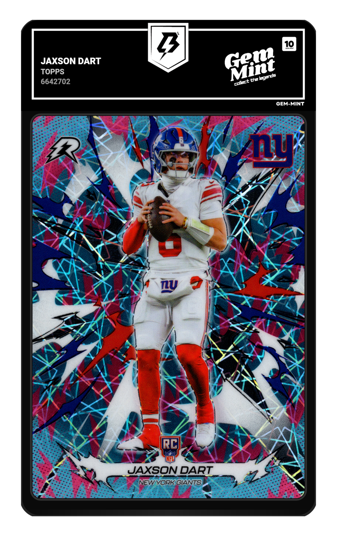 Jaxson Dart graded Gem Mint 10