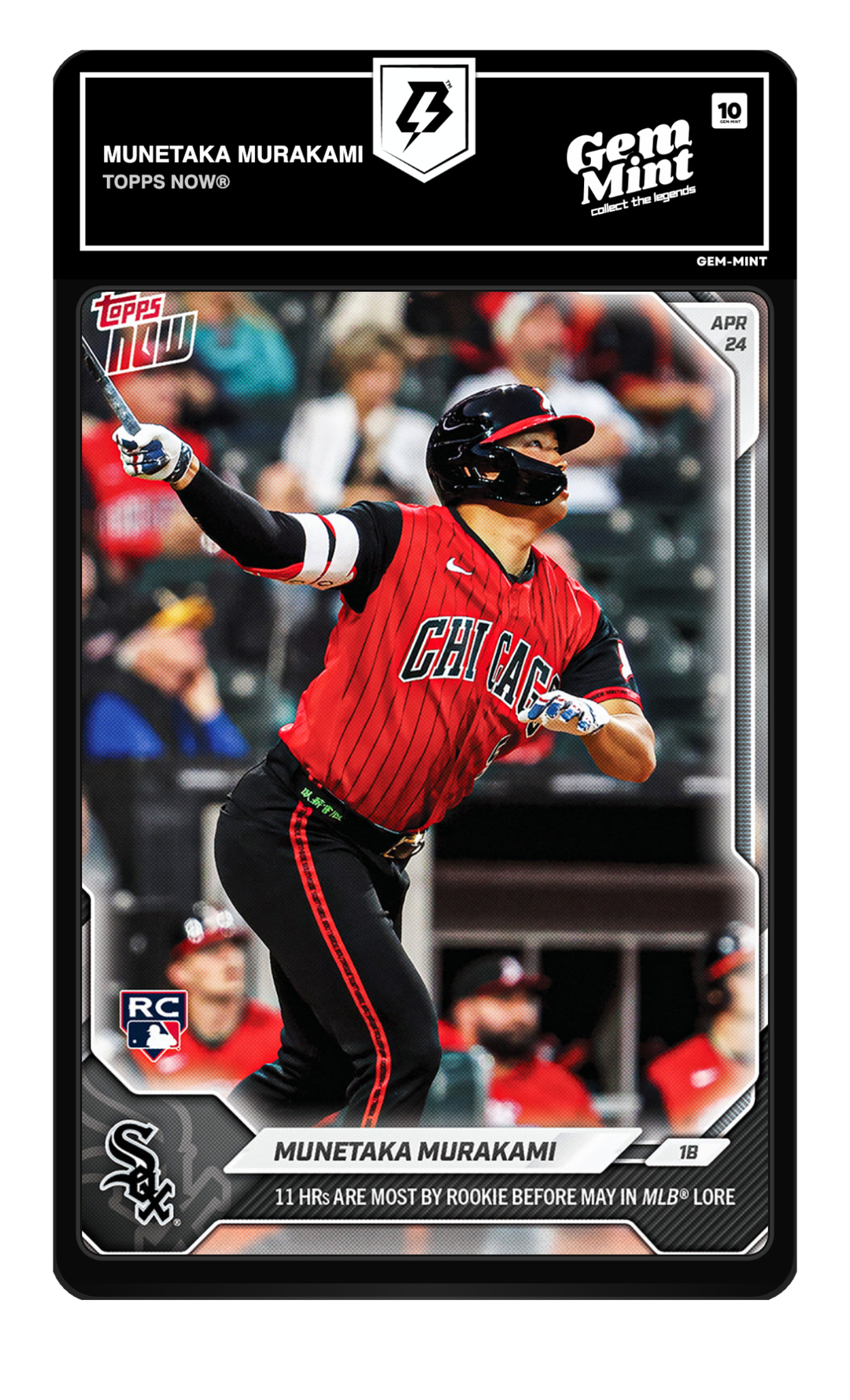 Graded 10 Munetaka Murakami #120 2026 Topps NOW MLB | TradingCard360